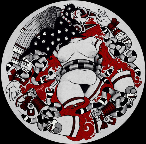 My interpretation of Coyolxauhqui