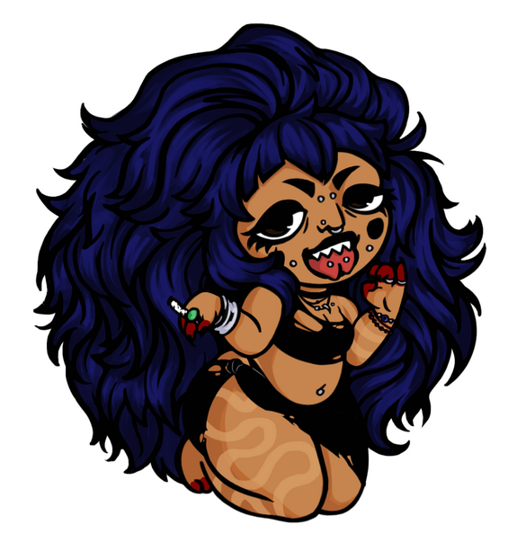 my OC Coatli as chibi cheeb :3